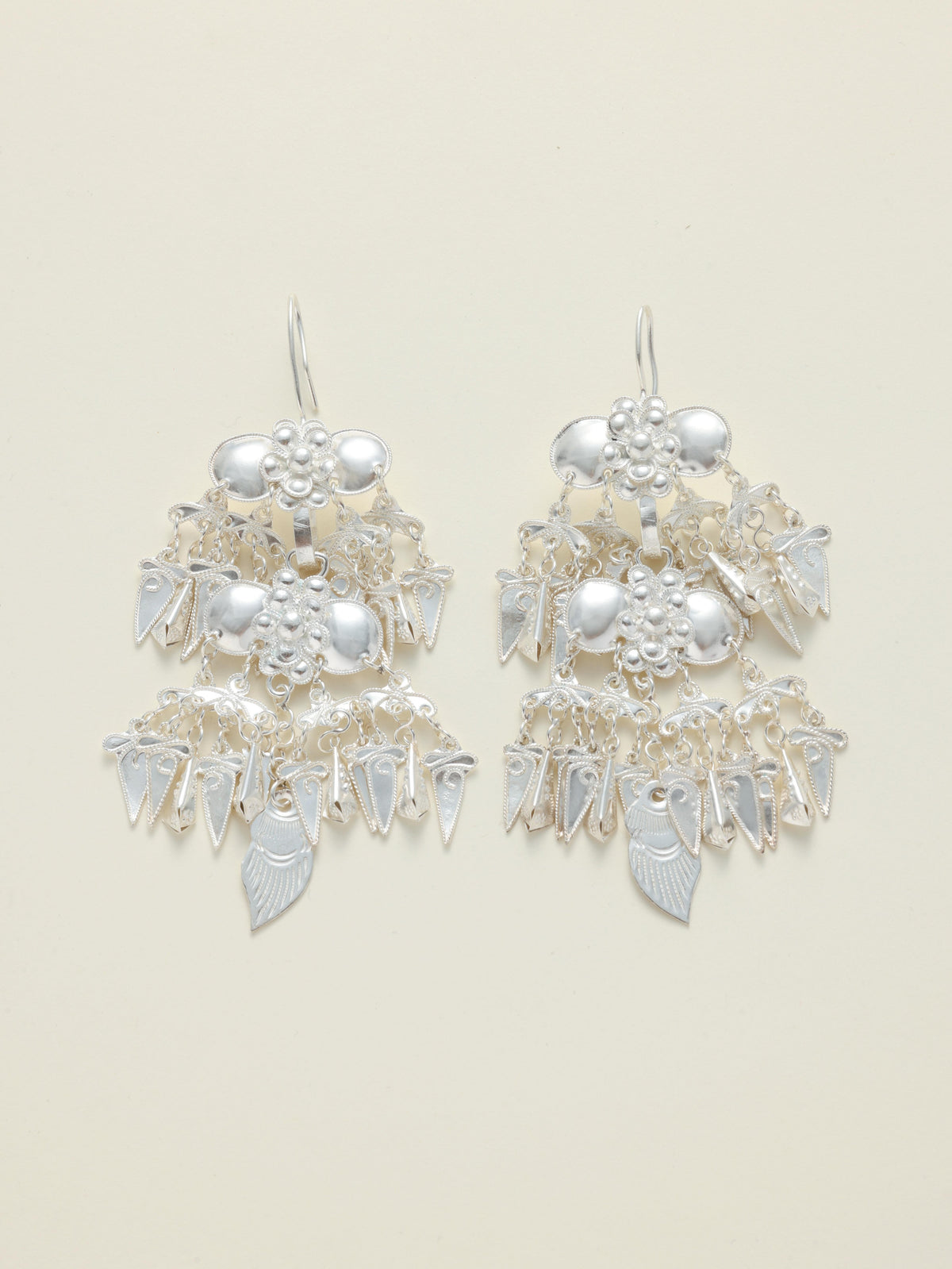 Silver Chant  Filigree Earrings