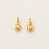 Gilded Locket Drop Earrings