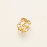 Pavé Linked Chunky Ring