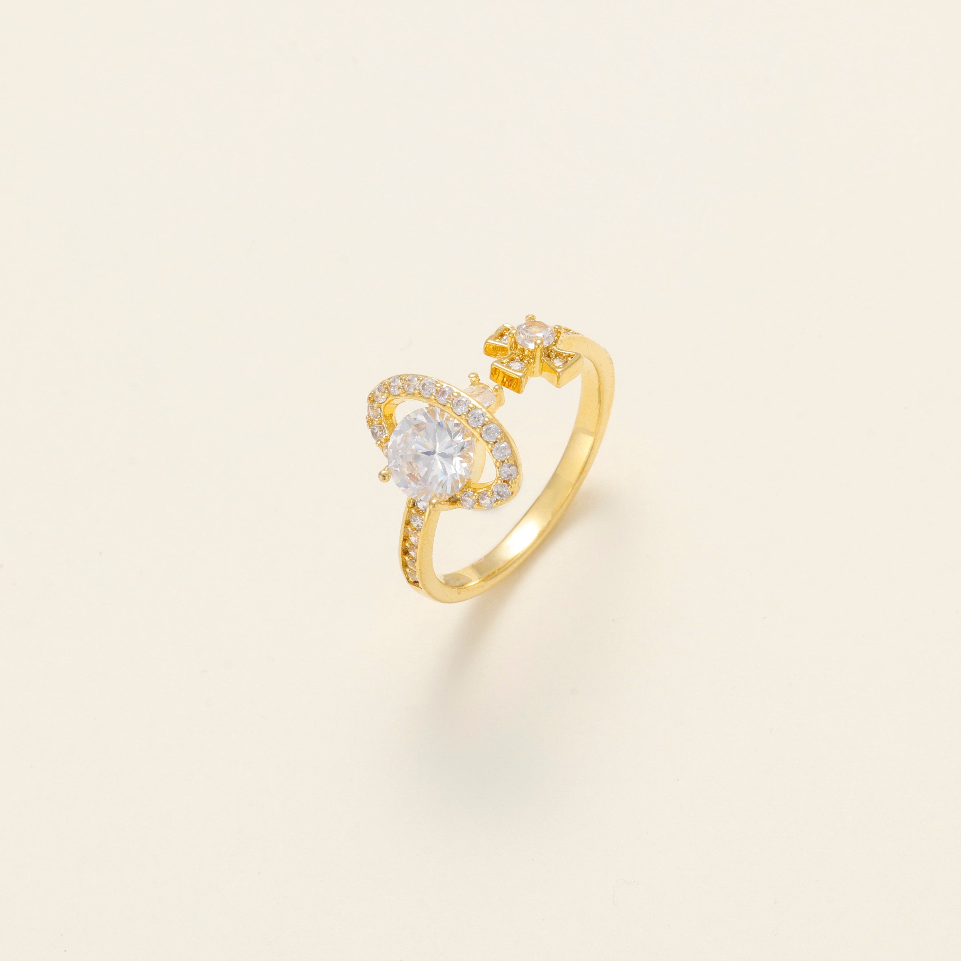 Cosmic Orbit Pavé Ring