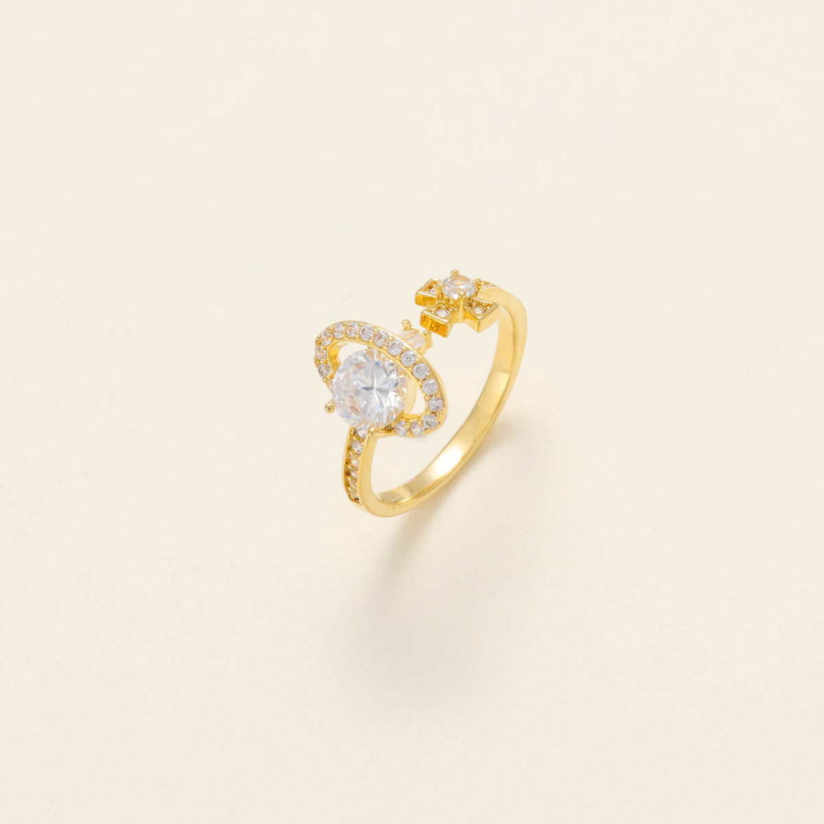 Cosmic Orbit Pavé Ring