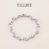 Pearl & Crystal Cluster Tennis