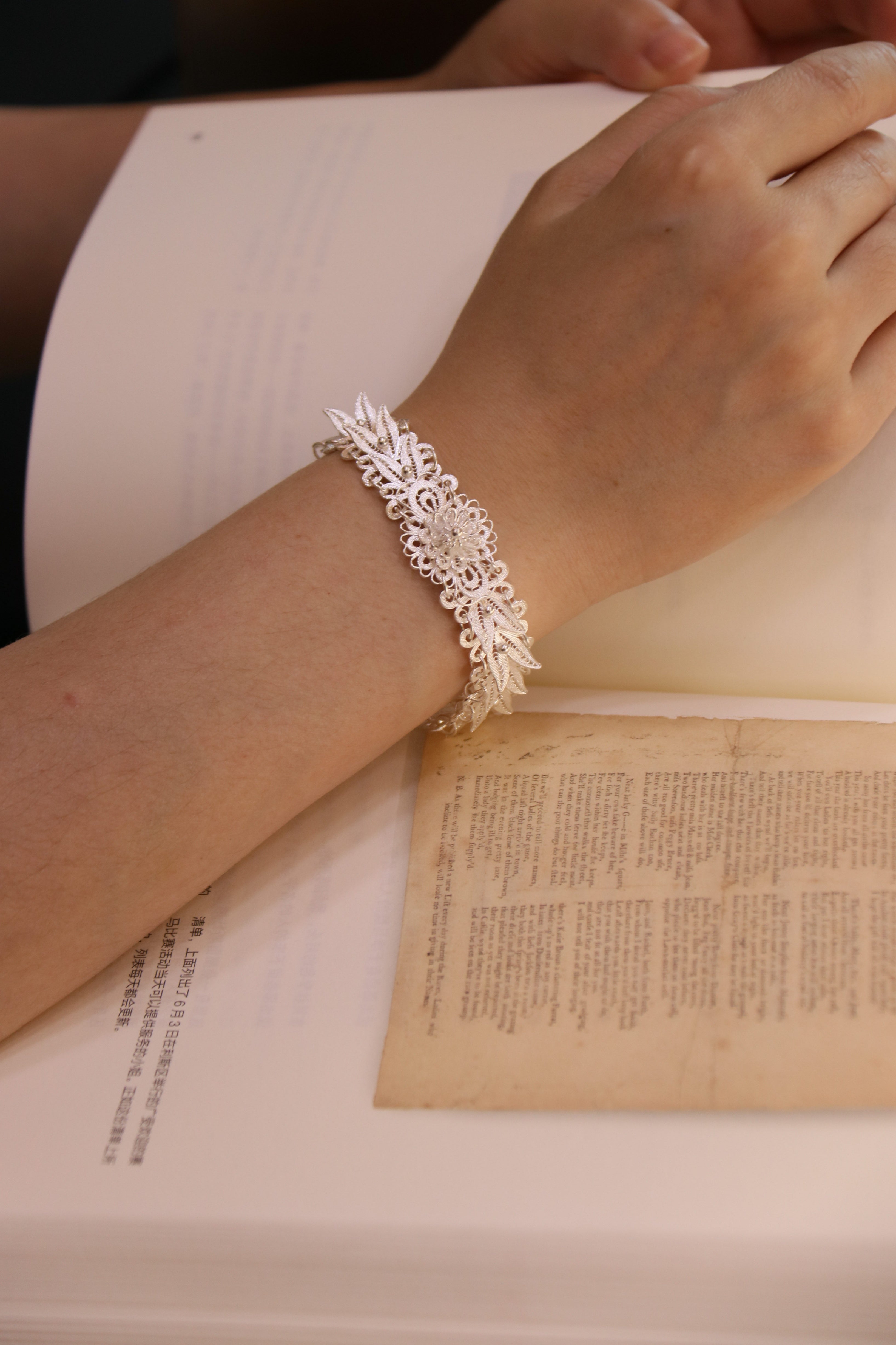 Peony Filigree Bracelet