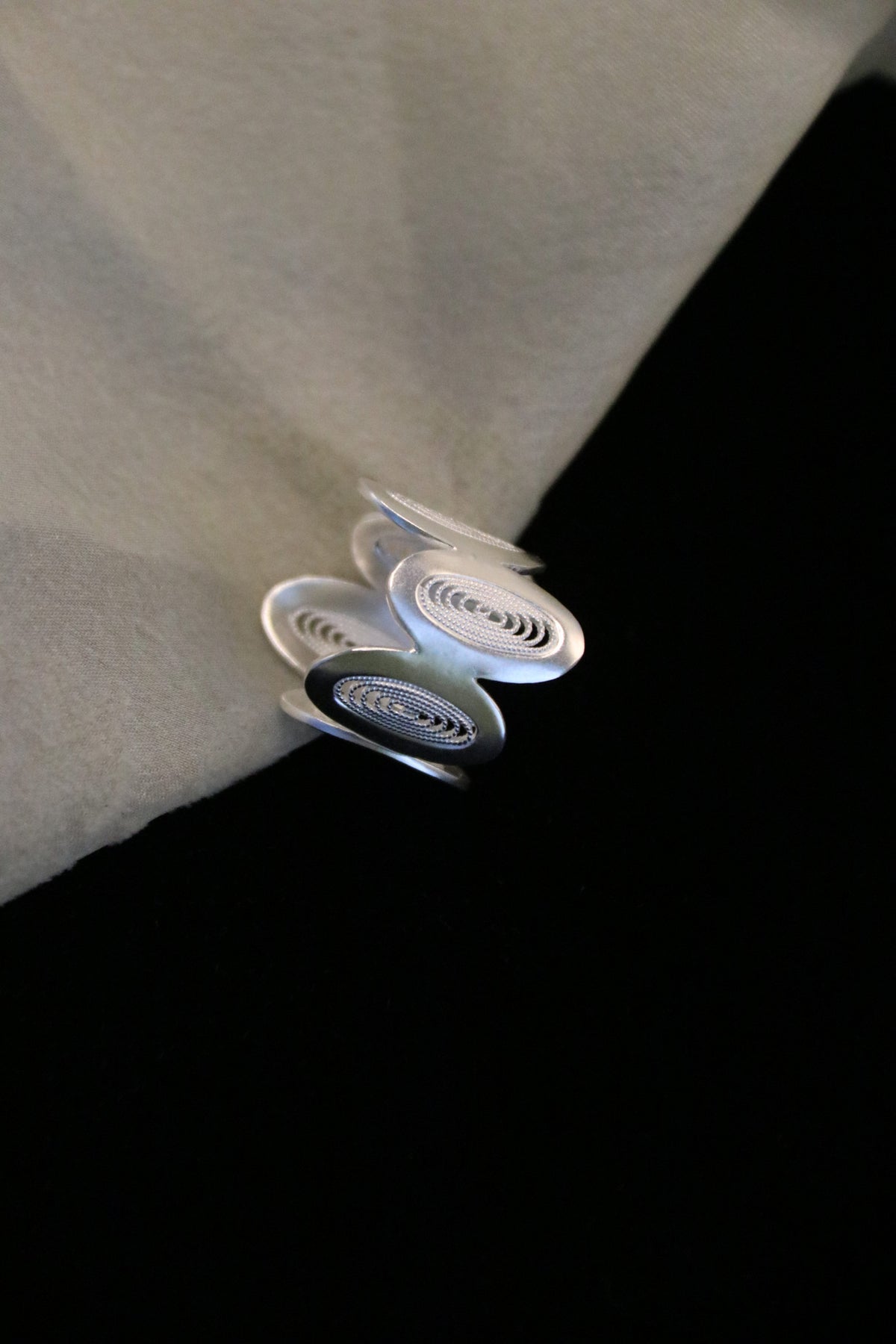 Dripping Filigree Open Ring