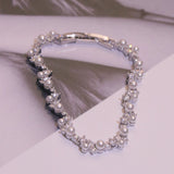 Pearl & Crystal Cluster Tennis