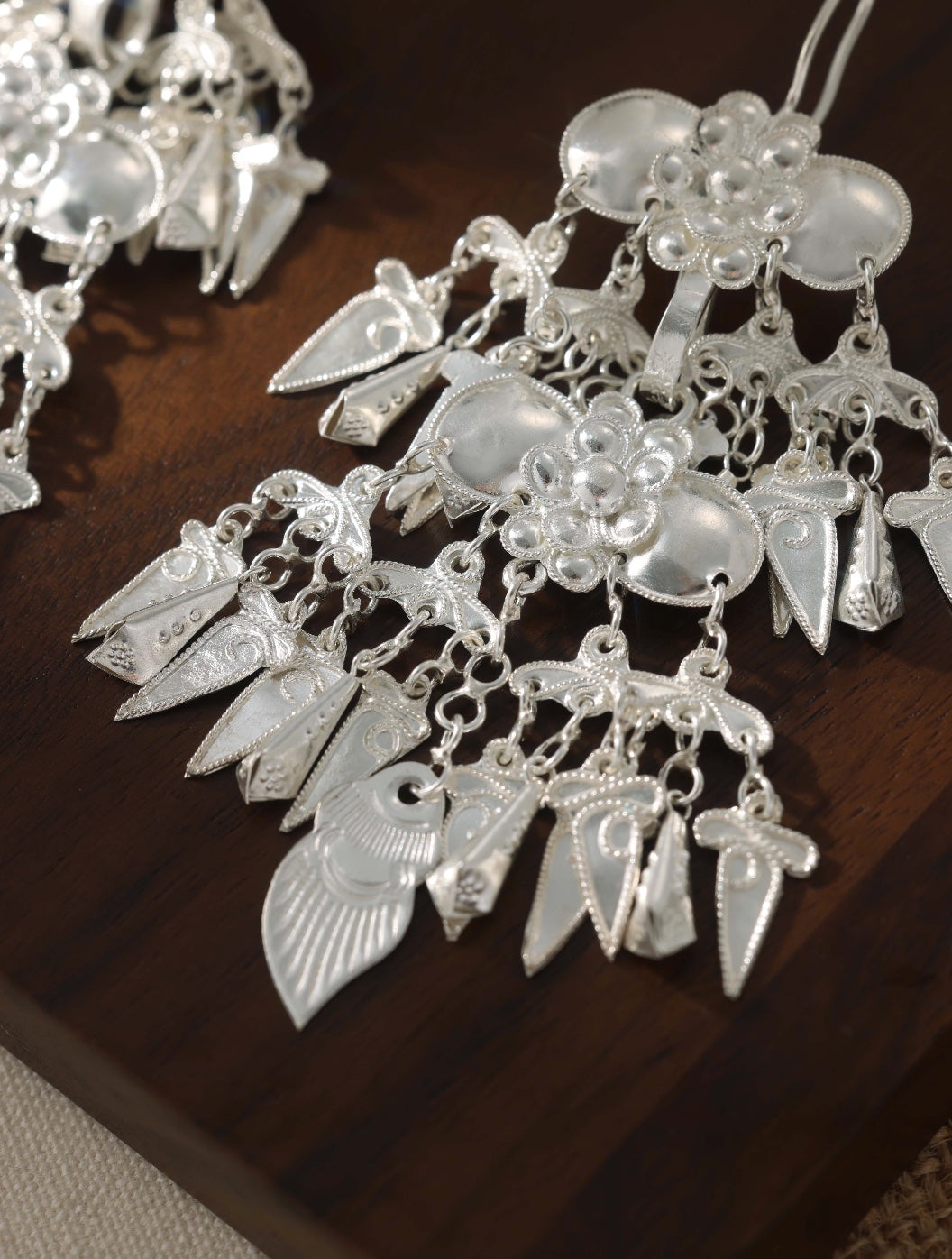 Silver Chant  Filigree Earrings